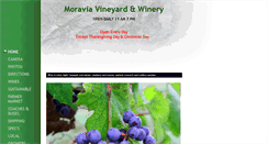 Desktop Screenshot of moraviavineyard.com